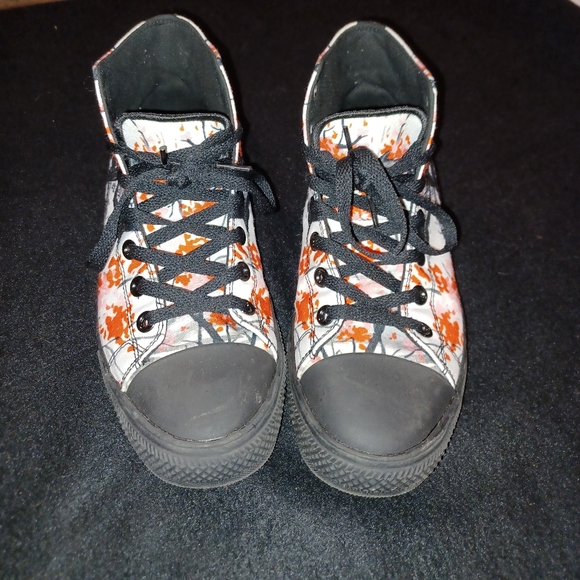 RAAD Converse Style Hightop shoes with samurai Graphic - size 9W - Picture 3 of 5